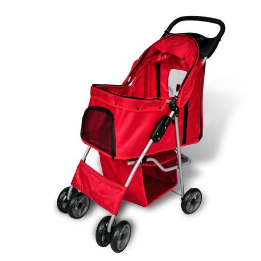 Coche para Perros Grandes Rojo