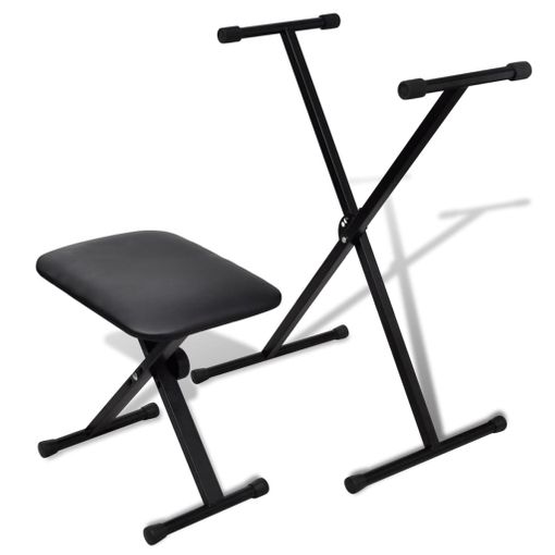 Juego De Taburete Y Soporte Ajustable Para Teclado Vidaxl con Ofertas en  Carrefour