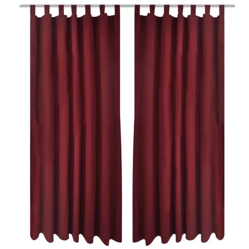 2 Cortinas Blancas Micro-satinadas Con Trabillas, 140 X 175 Cm Vidaxl con  Ofertas en Carrefour