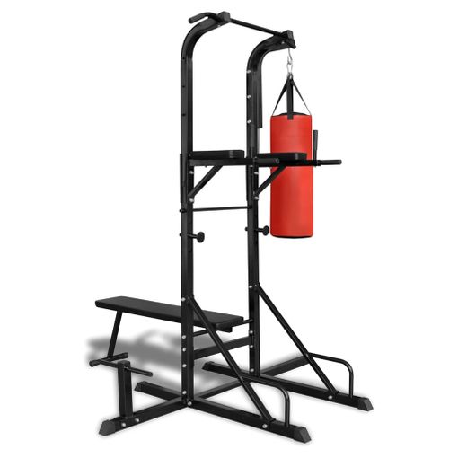 Máquina De Musculación Multiestación Con Barras Para Dominadas Y Banco De  Entrenamiento Reeves con Ofertas en Carrefour