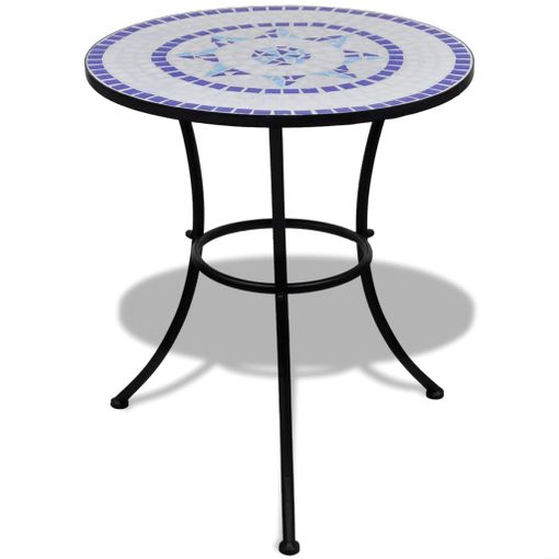 Mesa De Bistro Terraza Mosaico Azul Y Blanco 60 Cm Vidaxl con Ofertas en  Carrefour