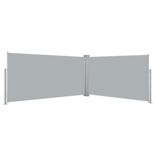 Toldo Lateral Retráctil para Balcón y Terraza, Protección de la intimidad,  160 x 300cm, Gris