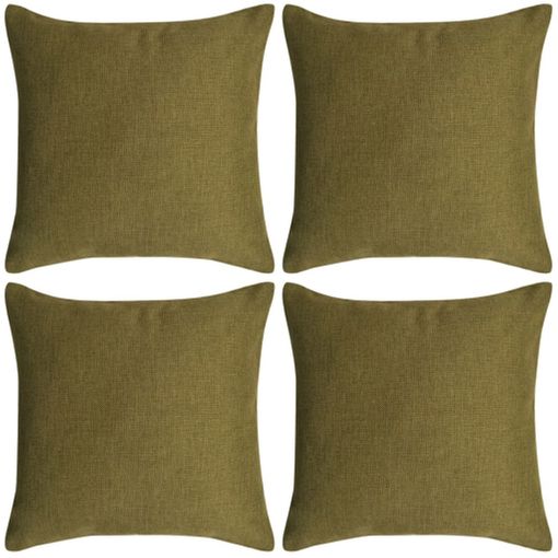 4 Fundas Beige Para Cojines De Algodón, 50 X 50 Cm con Ofertas en Carrefour