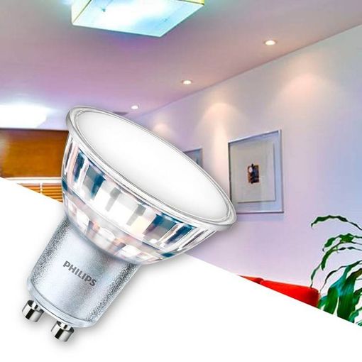 Lampara led Philips Gu10 7w 60° 4000k 730 lumenes - bombillasytubos