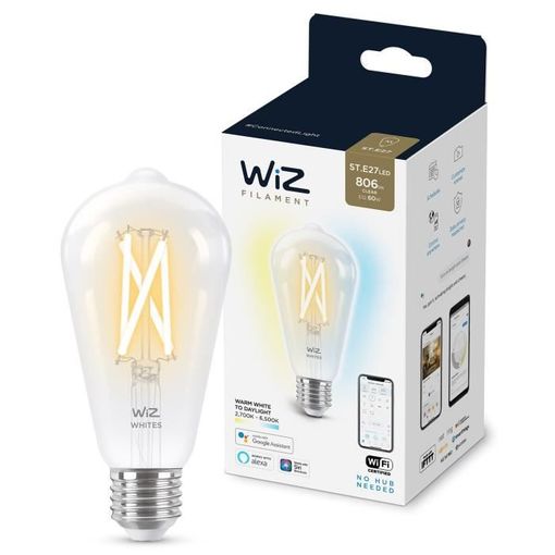 Bombilla Inteligente Vintage Edison Blanca E27 60w Wiz con Ofertas en  Carrefour