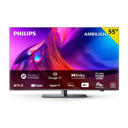 Televisor Smart Tv Philips The One 55pus8818/12 55'' 4k Uhd Ambilight E  Negro con Ofertas en Carrefour