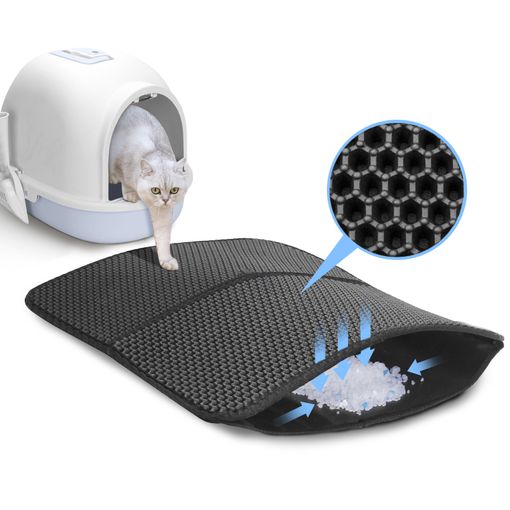 Alfombra Gatos Arenero Doble Capa Impermeable Alfombrilla Arenero Gato Cat  Litter Mat Fácil Limpiar 46*65cm con Ofertas en Carrefour