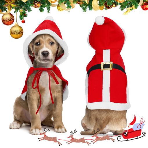 Disfraz De Navidad Para Gato Perros Pequeño Cálido-nobelza