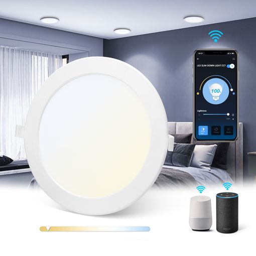 Bombilla inteligente compatible Alexa LED Estándar 10W CCT