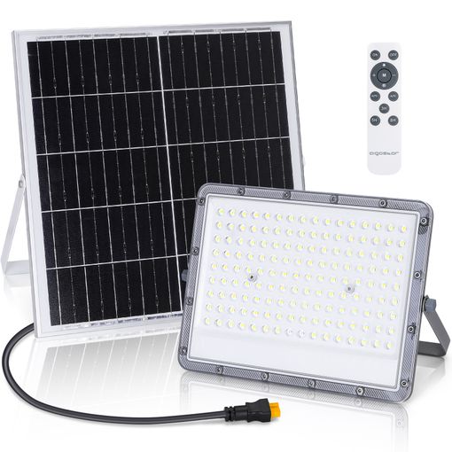 TIENDA EURASIA - Kit Luces Led Solares para Exterior, Panel 10W y