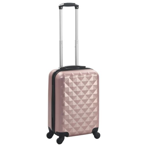 Maleta Con Ruedas Trolley Rígida Rosa Dorado Abs Vidaxl con Ofertas en  Carrefour