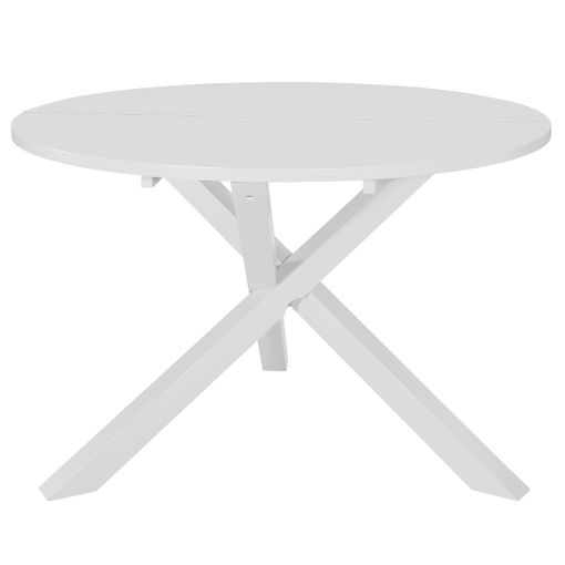 vidaXL Mesa de comedor extensible gris (80-120)x80x74 cm MDF