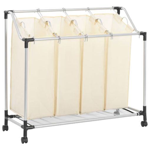 Cajas De Almacenaje Con Tapa 4 Uds Tela Crema 32x32x32 Cm con Ofertas en  Carrefour