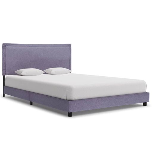 VidaXL Estructura de cama con cabecero piecero roble Sonoma 135x190 cm