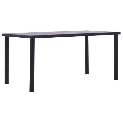 Mesa De Comedor Efecto Hormigón/negro 160x80 Cm Santiago con Ofertas en  Carrefour