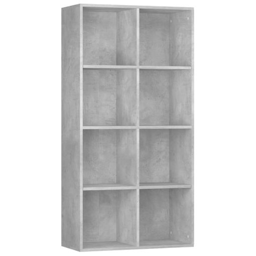 Estantería/aparador Madera Contrachapada Gris 66x30x130 Cm Vidaxl