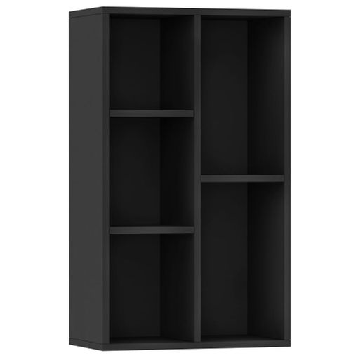 Estantería/aparador Madera Contrachapada Negro 50x25x80 Cm Vidaxl