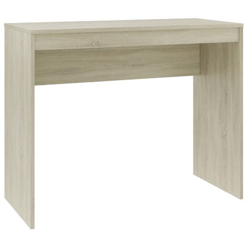 vidaXL Escritorio de madera contrachapada blanco 90x50x74 cm