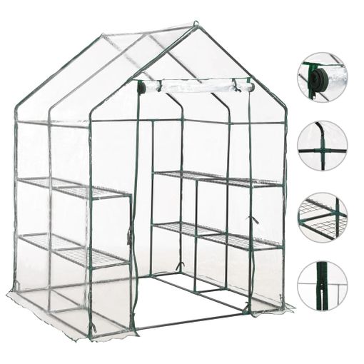 Caseta De Jardín Con Puerta De Acero 142x84x189 Cm-outsunny.verde con  Ofertas en Carrefour