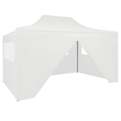 Gazebo 3x3 Blanco Toldo Impermeable Camping Carpa Comedor