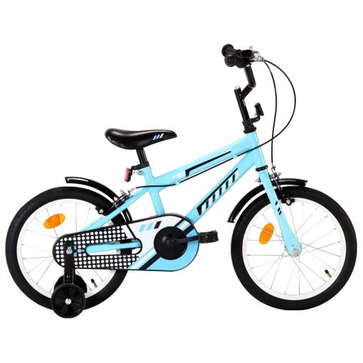 Mal humor Arriba equipo Bicicleta Para Niños 16 Pulgadas Negro Y Azul Vidaxl con Ofertas en  Carrefour | Ofertas Carrefour Online