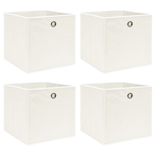 Cajas De Almacenaje Con Tapas 10 Uds Tela Gris 32x32x32 Cm Vidaxl con  Ofertas en Carrefour