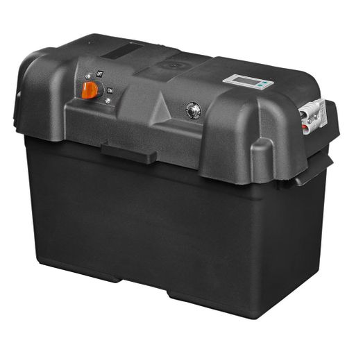 Caja De Batería Con Usb Y Voltímetro 35x18x23 Cm Proplus