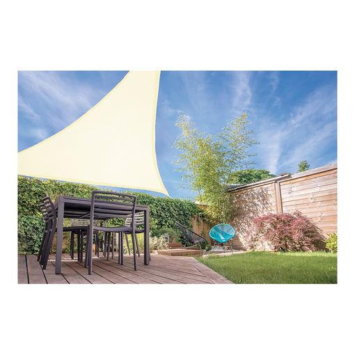 Toldo Vela Sombra Jardin Triangular 3,6x3,6x3,6 Metros Blanca con Ofertas  en Carrefour