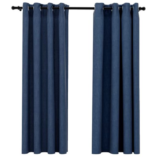 Cortinas Termicas Aislantes Frio, Cortinas Opacas con Ojales Efecto Lino, Cortinas  Aislantes Termicas para Salon y Dormitorio, 1 Pieza