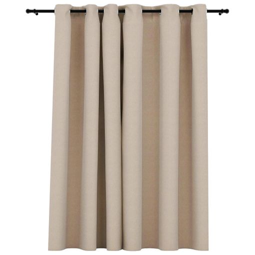 Cortina de lino natural de 87/ 220 cm de ancho con ojales, cortina de  ventana de lino con ojales, cortina de lino extra larga, cortina de lino de  tamaño personalizado -  México
