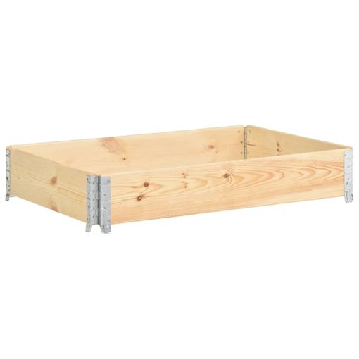 Arriate De Madera Maciza De Pino 80x120 Cm Vidaxl