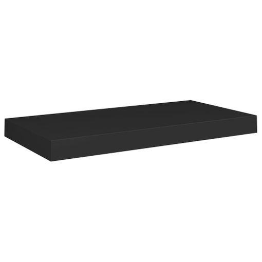 Estante Flotante De Pared 4 Uds Mdf Negro Brillo 50x23x3,8 Cm Vidaxl con  Ofertas en Carrefour