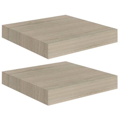 Estantes flotantes pared 2 uds negro MDF 120x23,5x3,8cm