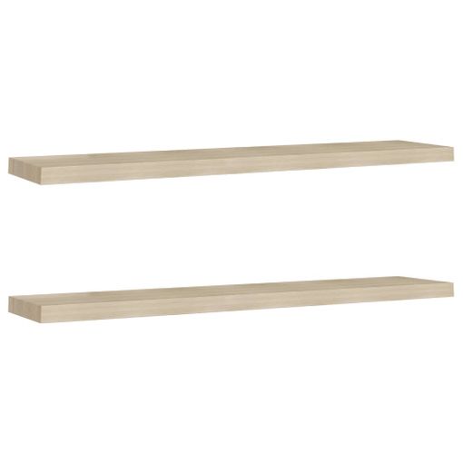 Estantes flotantes de pared 4 uds MDF blanco 120x23,5x3,8 cm