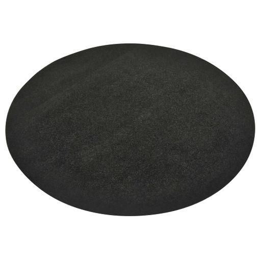 Césped Artificial Con Tacos Redondo Ø130 Cm Gris Antracita Vidaxl