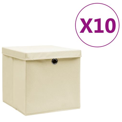 Caja de almacenaje plegable con cremallera fabricada en tela acabado color  gris antracita VidaXL