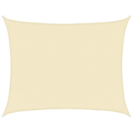 Toldo De Vela Crema Hdpe 160 G/m² 6x7 M Vidaxl