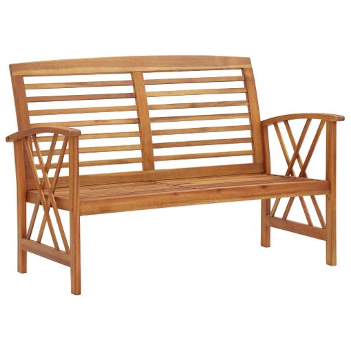 Banco De Jardãn Madera De Acacia Maciza 119 Cm Vidaxl