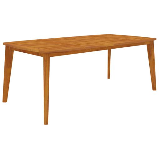 Mesa De Jardín Madera Maciza De Acacia 200x100x75 Cm Vidaxl