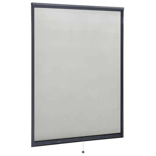 Mosquitera Enrollable Para Ventanas Gris Antracita 130x170 Cm