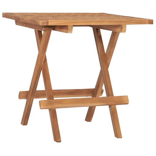 Mesa Plegable De Jardín Madera Maciza De Teca 50x50x50 Cm Vidaxl