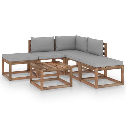 Conjunto Mesa, Sofa, 2 Sillones Y 2 Reposapies con Ofertas en Carrefour