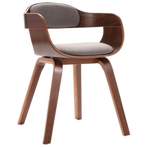 Silla de comedor de madera nórdica, silla plegable de tela