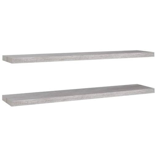 VidaXL Estante de esquina de pared 2 uds MDF gris hormigón 25x25x3,8cm