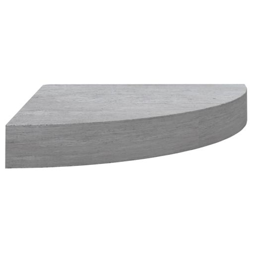 vidaXL Estantes flotantes pared 4 uds MDF gris hormigón 60x23,5x3,8 cm