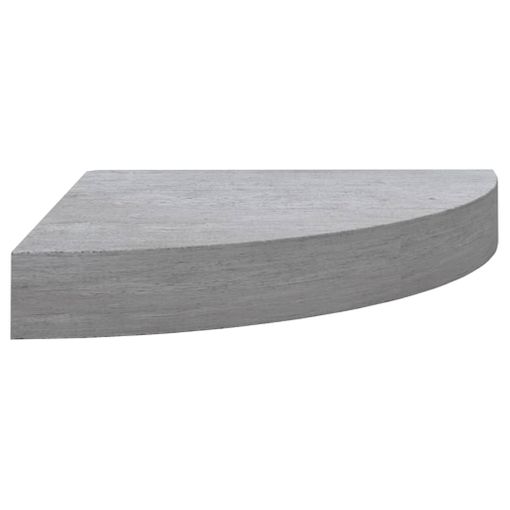 VidaXL Estantes de esquina pared 4 uds MDF gris hormigón 25x25x3,8