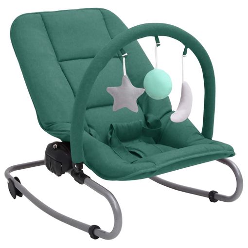 Hamaca Mecedora Para Bebés De Acero Verde Vidaxl con Ofertas en Carrefour
