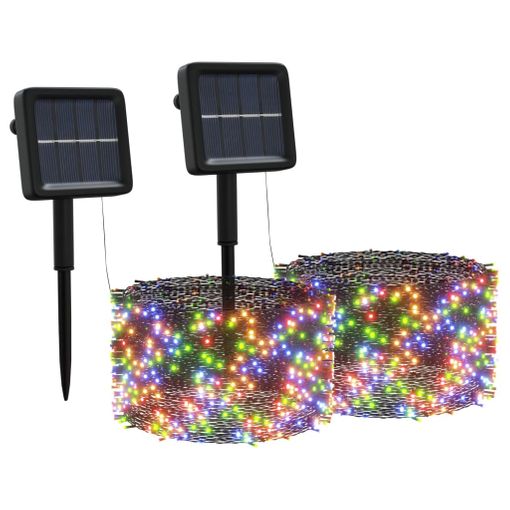 Luces Navidad Solar 100 Leds Multicolor Interior / Exterior (ip44) con  Ofertas en Carrefour