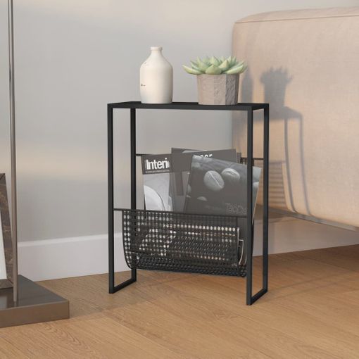 Revistero De Metal Hierro Negro Soporte Almacenamiento Periódicos Moderno  Decoración Bela - Negro con Ofertas en Carrefour