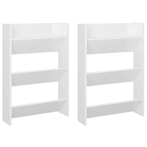 Mueble zapatero,Armario para zapatos pared madera contrachapada blanco  70x35x38 cm vidaXL